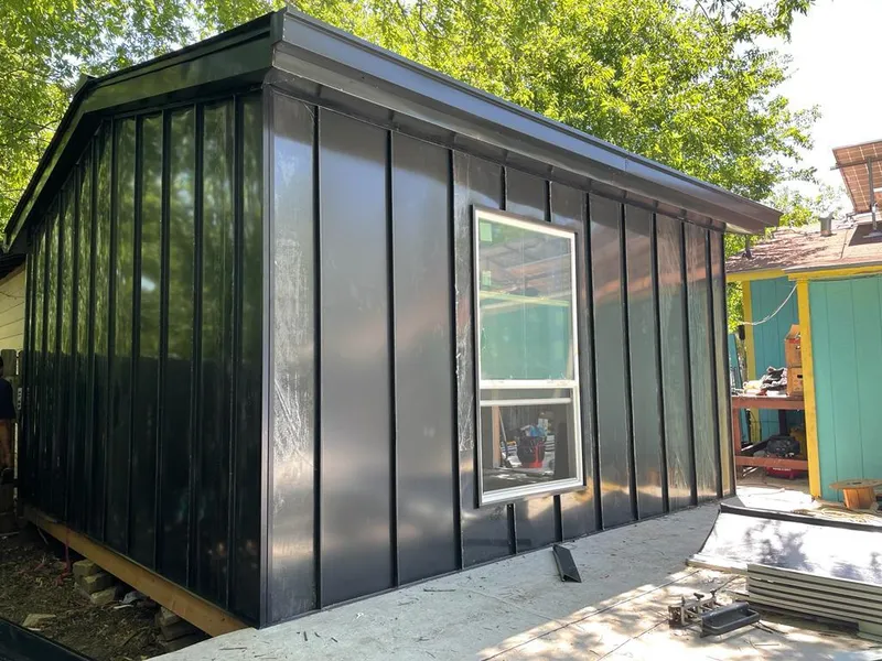 Black standing seam metal wall panels for Roof Inspection in Kinnelon